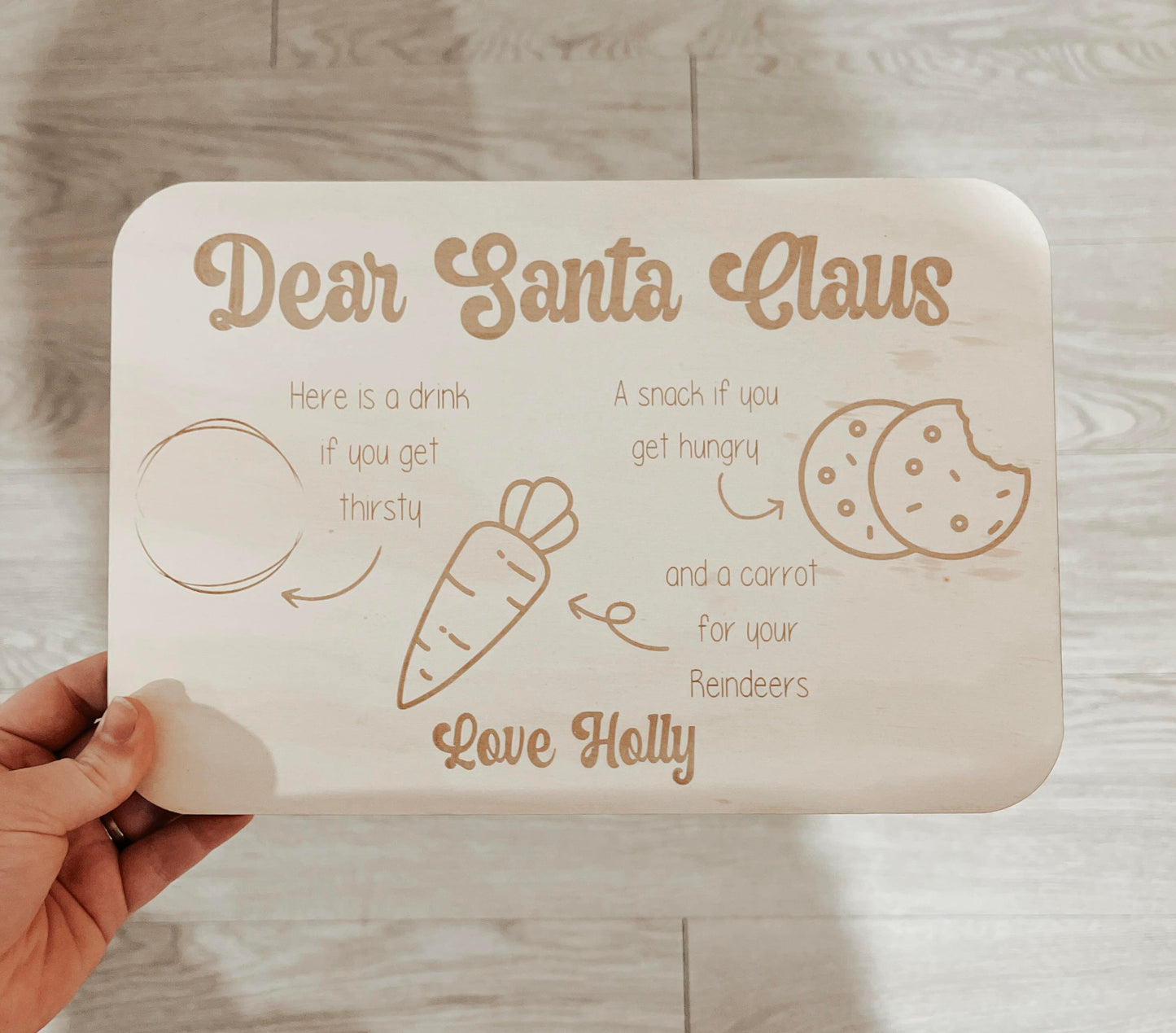 Personalised Santa Board