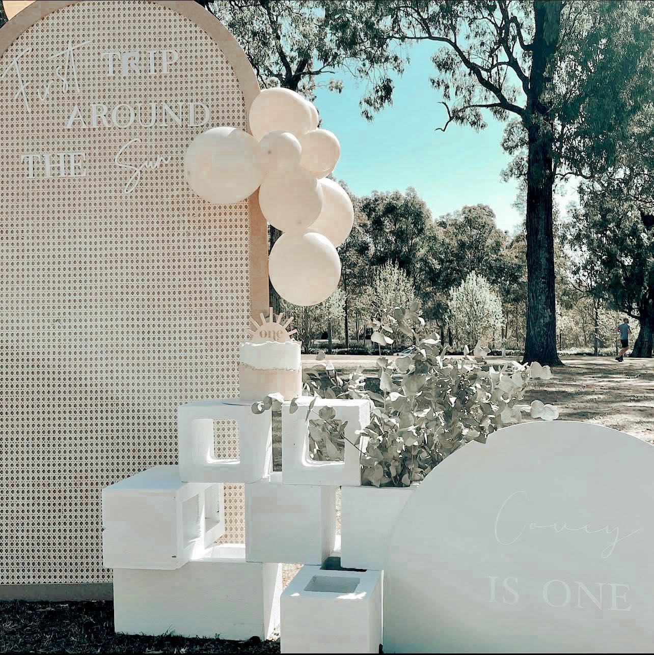 First birthday cake topper - Sun cake topper