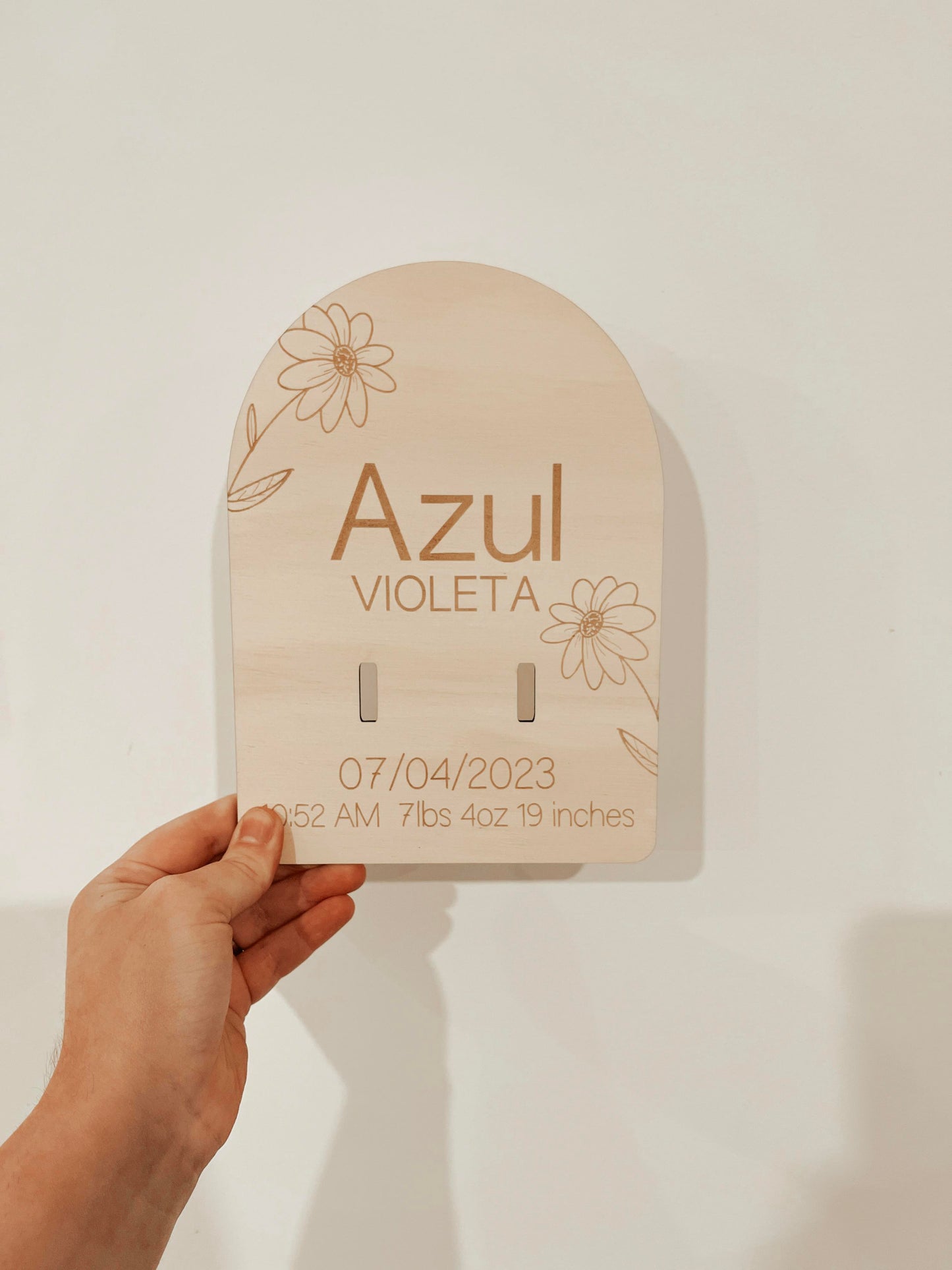 Birth Plaque Keepsake