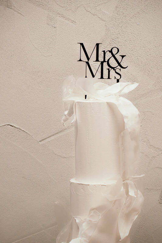 Mr & Mrs Cake Topper