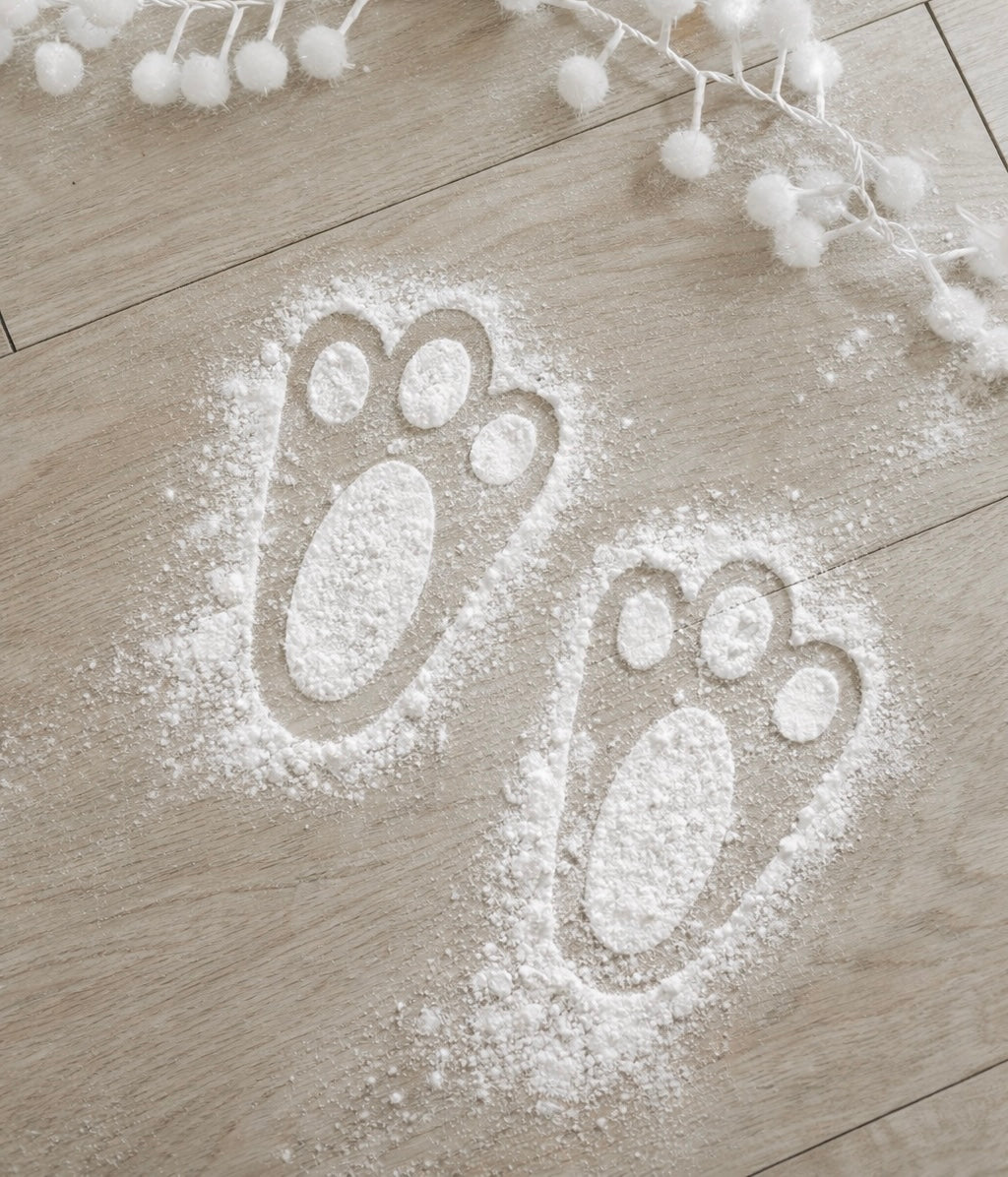 Easter Bunny Footprint Stencils | Reusable Easter Bunny Tracks