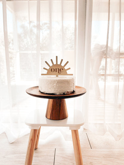 First birthday cake topper - Sun cake topper
