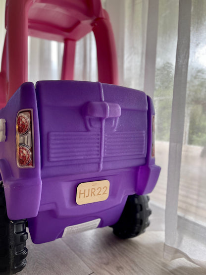 Personalised Kids Number Plate