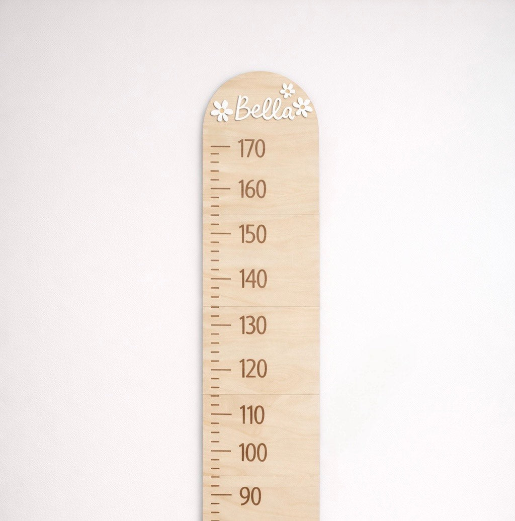 Personalised Wooden Growth Chart | Children’s Height Chart