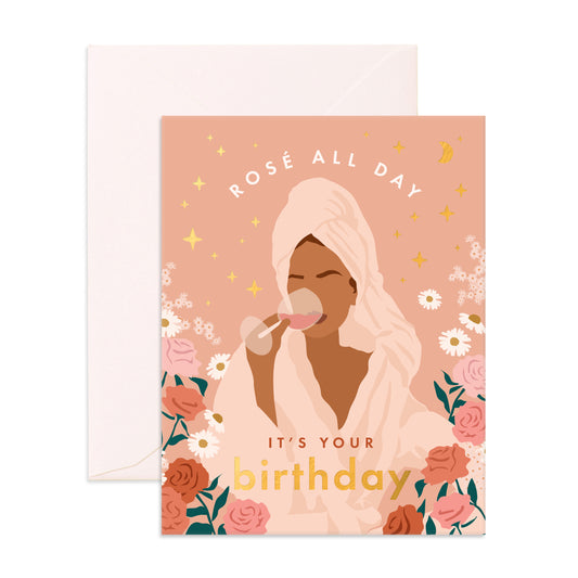 Rosé all day - Birthday Card