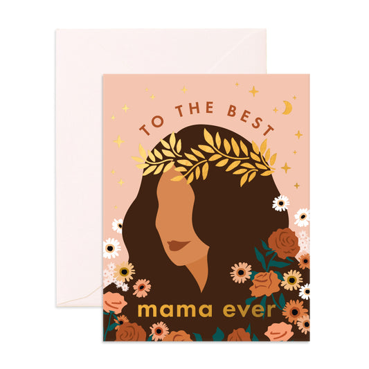 To the best mama ever card - Baby shower card