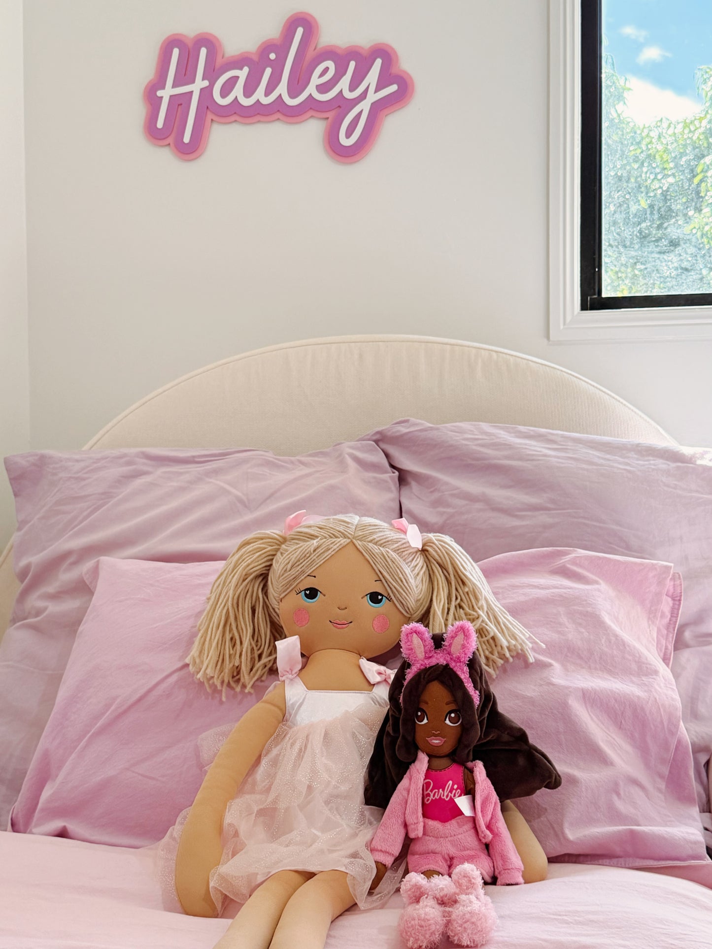 Personalised Layered Acrylic Name Plaque | Custom Bedroom & Nursery Wall Sign