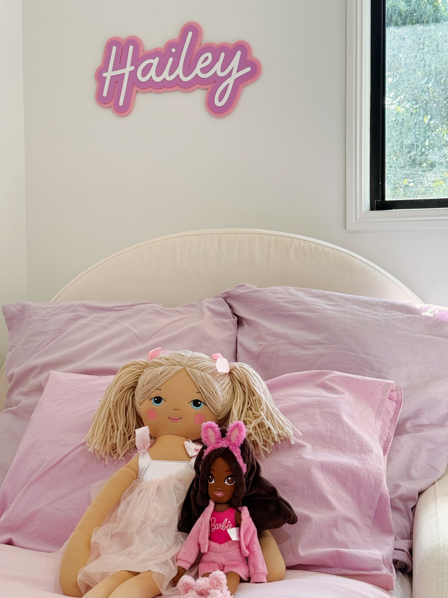 Personalised Layered Acrylic Name Plaque | Custom Bedroom & Nursery Wall Sign