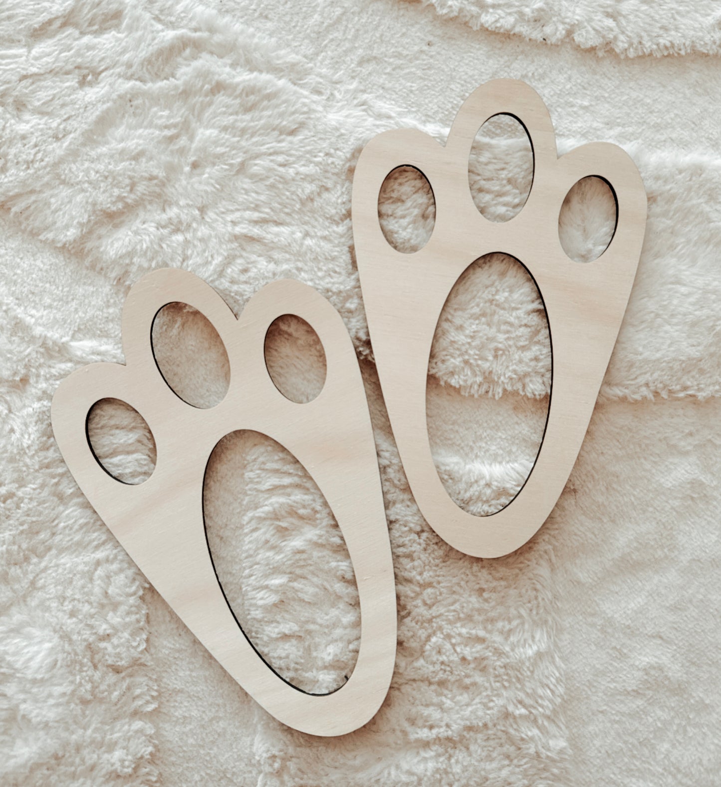 Easter Bunny Footprint Stencils | Reusable Easter Bunny Tracks