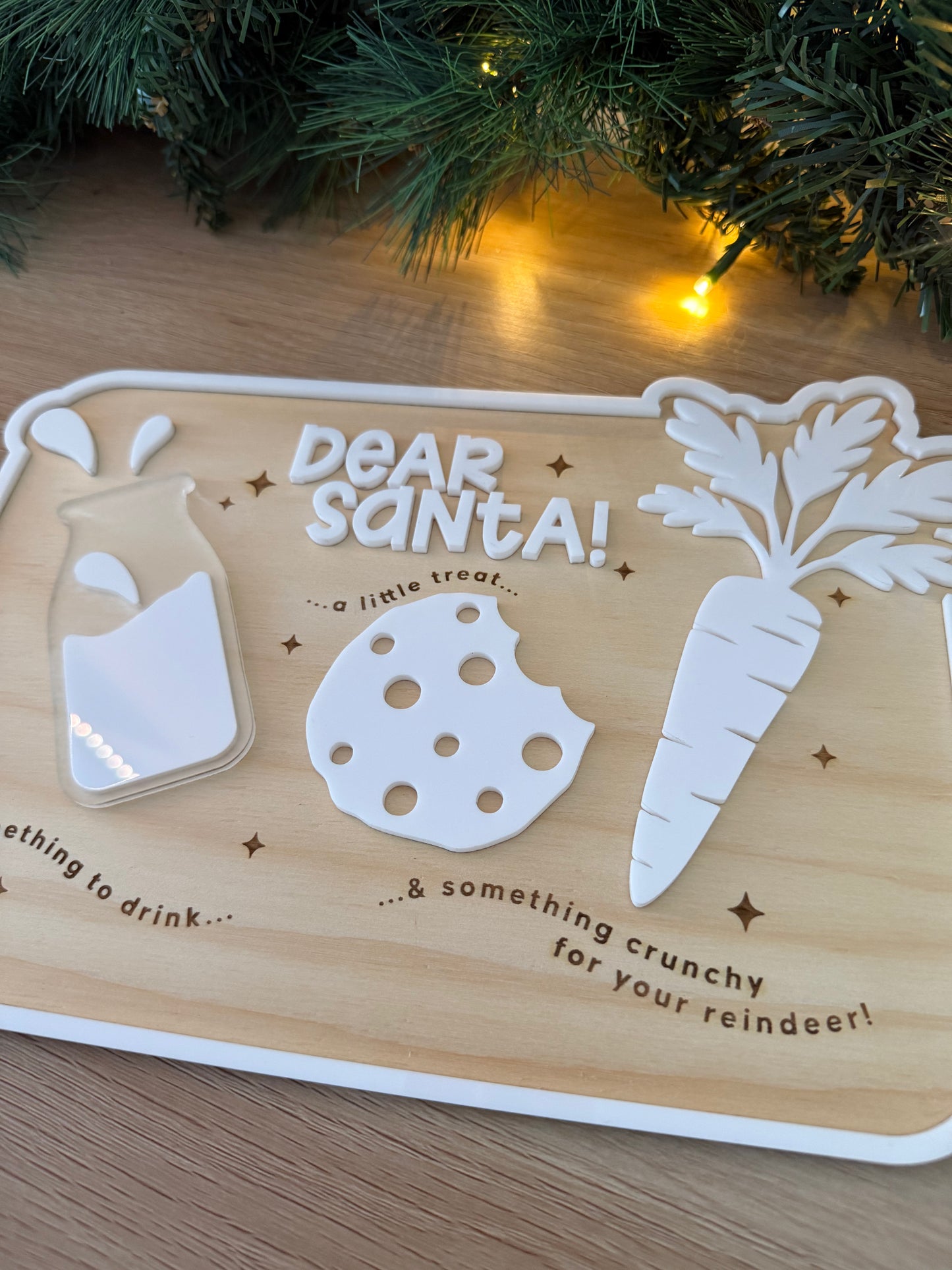 Santa Tray Christmas keepsake