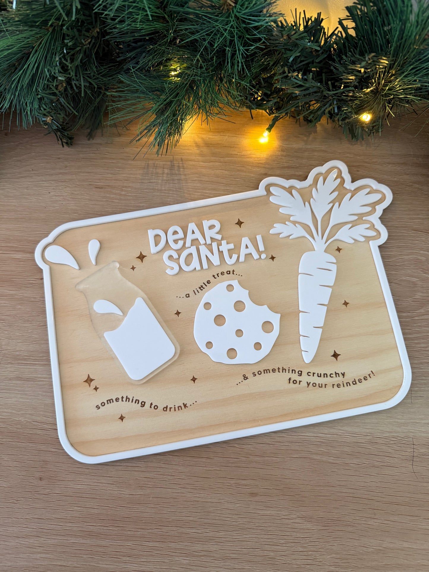Santa Tray Christmas keepsake