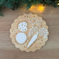 Scalloped Santa Tray Keepsake