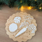 Scalloped Santa Tray Keepsake