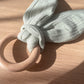 Baby Teething Ring Muslin - Sage