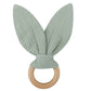 Baby Teething Ring Muslin - Sage