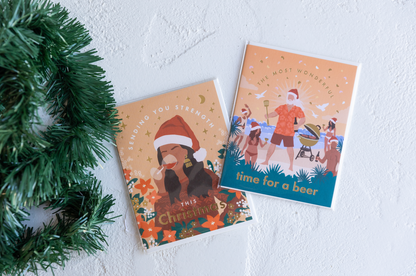 Wonderful time for a beer Christmas Card