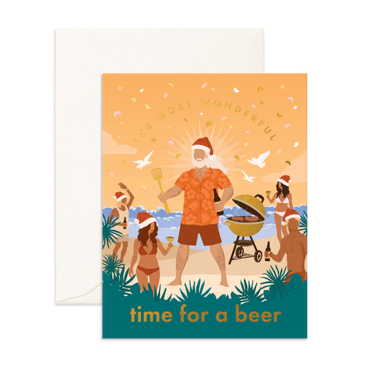 Wonderful time for a beer Christmas Card