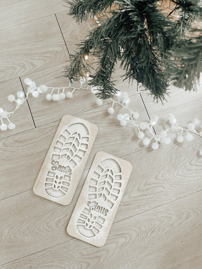 Santa Footprint Stencils