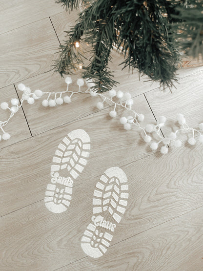 Santa Footprint Stencils