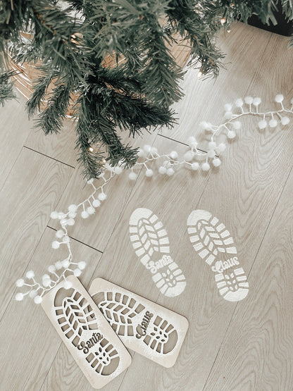 Santa Footprint Stencils