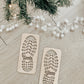 Santa Footprint Stencils
