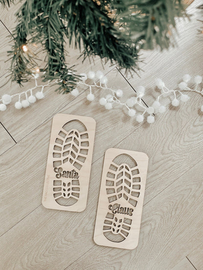 Santa Footprint Stencils