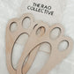 Easter Bunny footprint stencils