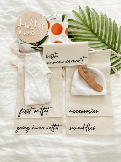 Hospital Bag Organisers - Keepsake Bags