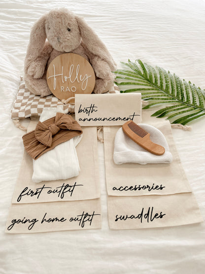 Hospital Bag Organisers - Keepsake Bags