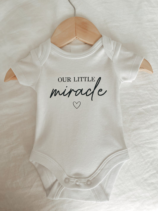 Our little miracle baby onesie